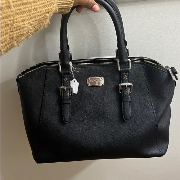 Michael Kors Black Satchel with Silver Hardware - Picture 4 of 5